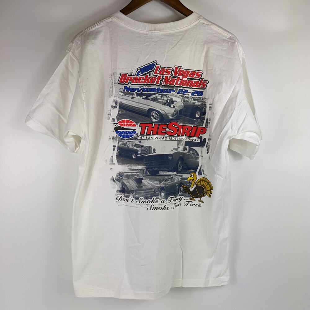 2006 Y2K Las Vegas Mens Lrg Drag Race Bracket Nationals The Strip Racing T-Shirt